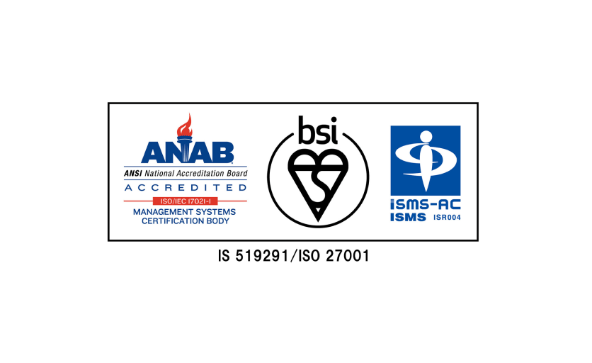ISO27001 情報セキュリティマネジメントシステム認証ロゴ
